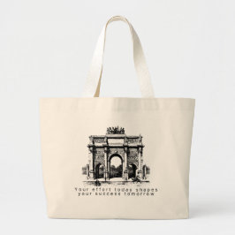 Klassieke Boog Illustratie Grote Tote Bag