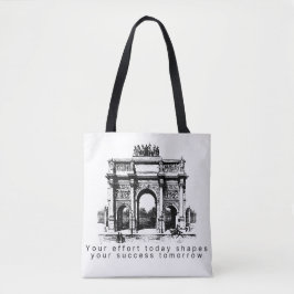 Klassieke Boog Illustratie Tote Bag