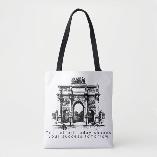 Klassieke Boog Illustratie Tote Bag (Voorkant)