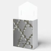 Klassieke boomstammen van parelhoenders bedankdoosjes (Geopend)