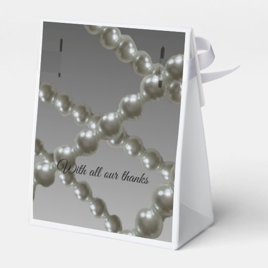 Klassieke boomstammen van parelhoenders bedankdoosjes (Achterkant)