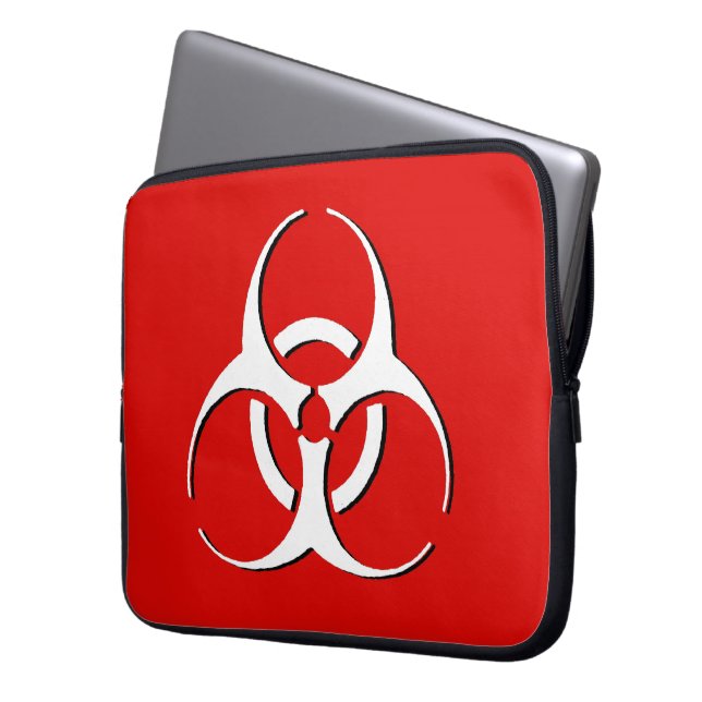 Klassieke boon, asje, bloed laptop sleeve (Voorkant Links)