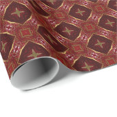 Klassieke Bordeaux Rood & Goud 3 Stuk Wrap Set Cadeaupapier (Rol Hoek)