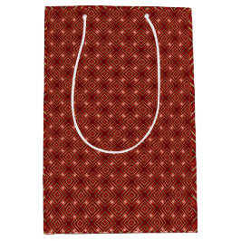 Klassieke Bordeaux Rood & Goud 3 Stuk Wrap Set Medium Cadeauzakje