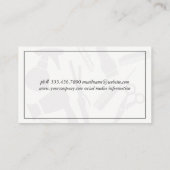 Klassieke Border Hair Stylist Visitekaartje (Achterkant)