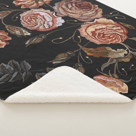 Klassieke borduurvormige  knoppen van het patroon  sherpa deken (3/4)