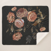 Klassieke borduurvormige  knoppen van het patroon  sherpa deken (Voorkant (horizontaal))