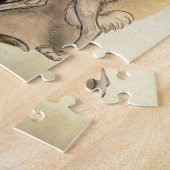 Klassieke Borzoi Kunstpuzzel Legpuzzel (Zijkant)
