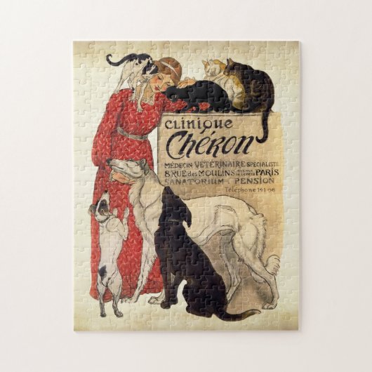 Klassieke Borzoi Kunstpuzzel Legpuzzel (Verticaal)