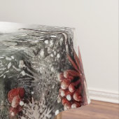 Klassieke bosrijke kerst herten / sneeuwpop tafelkleed (Voorbeeld)