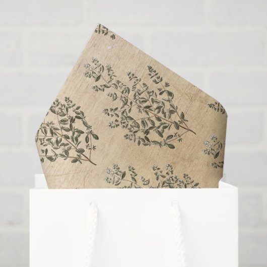 Klassieke botanische afbeeldingen tissuepapier (Cadeauzakje)
