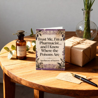 Klassieke botanische apotheek apotheker citaat  kaart