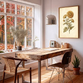 Klassieke Botanische Chrysanthemum Kunst Canvaspri Poster