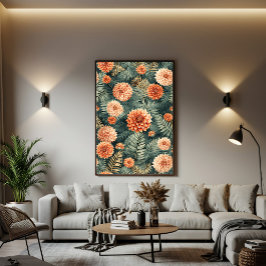 Klassieke botanische elegantie canvas afdruk