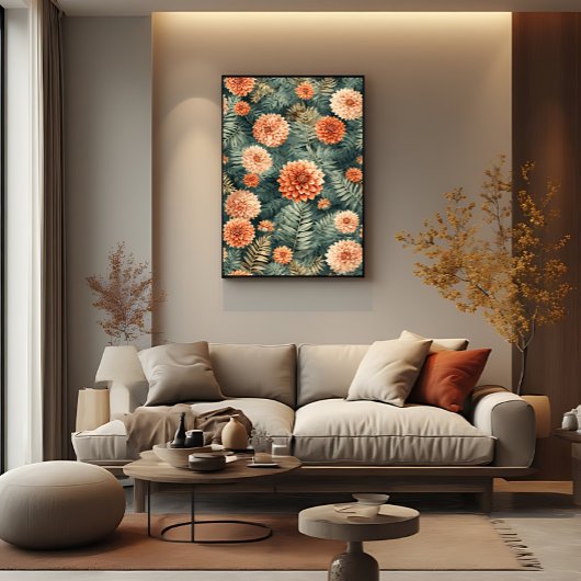 Klassieke botanische elegantie poster