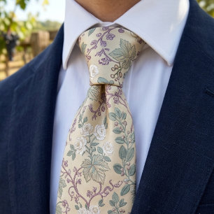 Klassieke botanische elegantie stropdas