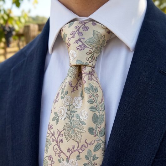 Klassieke botanische elegantie stropdas