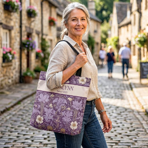 Klassieke botanische geschenken voor met pensioen tote bag