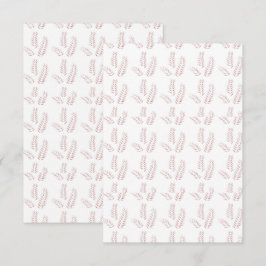 Klassieke botanische illustratie – Elegante bloemk Bedankkaart