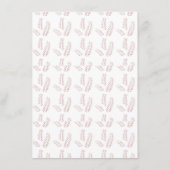 Klassieke botanische illustratie – Elegante bloemk Informatiekaartje (Achterkant)