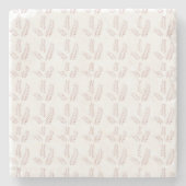 Klassieke botanische illustratie – Elegante bloemk Stenen Onderzetter (Voorkant)