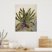 Klassieke botanische illustratie van het bergmadel poster (Keuken)