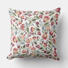 Klassieke botanische kleur volledig ontwerp kussen