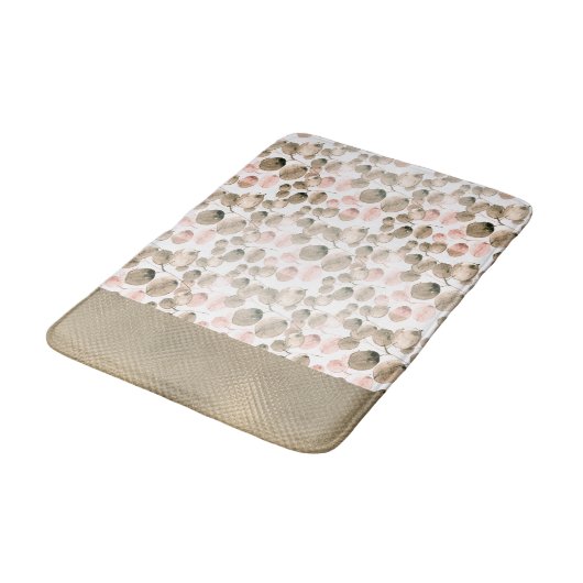 Klassieke Botanische Leafy Waterverf Badmat (Gekanteld)