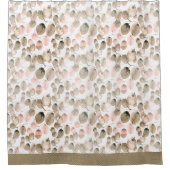 Klassieke Botanische Leafy Waterverf Douchegordijn (Voorkant)