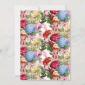 Klassieke botanische Moederdag brunch Kaart (Achterkant)