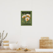 Klassieke botanische print met een wilde bloem len (Keuken)