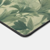 Klassieke botanische print tinten groen bureaumat (Hoek)