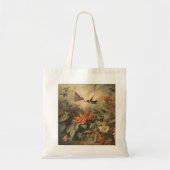 Klassieke botanische scène van kolibries en bloeme tote bag (Voorkant)