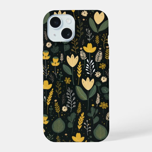 Klassieke Botanische Telefoonhoes iPhone 15 Case (Achterkant)