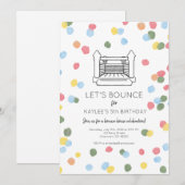 Klassieke Bounce House Party nodigt uit Kaart (Voorkant / Achterkant)