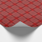 Klassieke Bourgogne en Bright Red Plaid Cadeaupapier (Hoek)