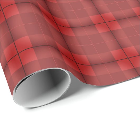 Klassieke Bourgogne en Bright Red Plaid Cadeaupapier (Rol Hoek)