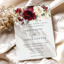 Klassieke Bourgogne Ivory Floral Wedding