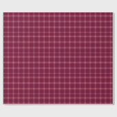 Klassieke Bourgogne Tartan Plaid Gift Cadeaupapier (Vlak)