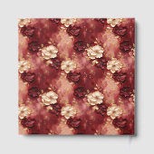 Klassieke Bourgondische Blush Gouden Boho Bruiloft Gastenboek (Achterkant)