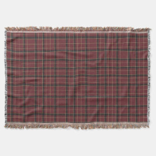 Klassieke Bourgondische Kerst Tartan Schotlandse R Deken