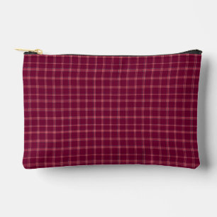 Klassieke Bourgondische tartan geruite cadeauverpa Etui