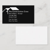 Klassieke bouw visitekaartsjabloon visitekaartje (Voorkant / Achterkant)