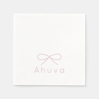 Klassieke Bow Cocktail servet in Muave Pink