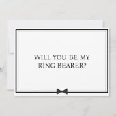 Klassieke Bowtie Minimalistische Ring Drager Voors Kaart (Voorkant)