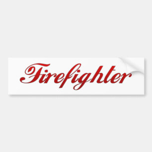 Klassieke brandweerman bumpersticker