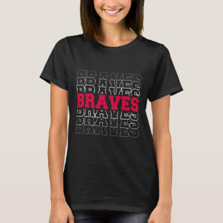 Klassieke Braves School Sportnaam  T-shirt