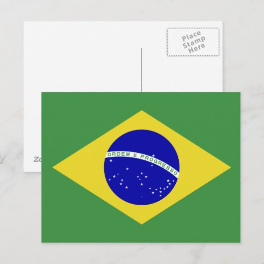 Klassieke Braziliaanse vlag Briefkaart (Voorkant / Achterkant)