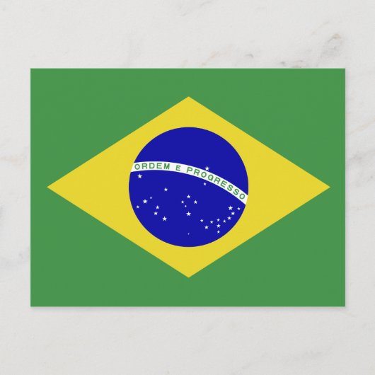 Klassieke Braziliaanse vlag Briefkaart (Voorkant)