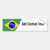 Klassieke Braziliaanse vlag Bumpersticker (Voorkant)
